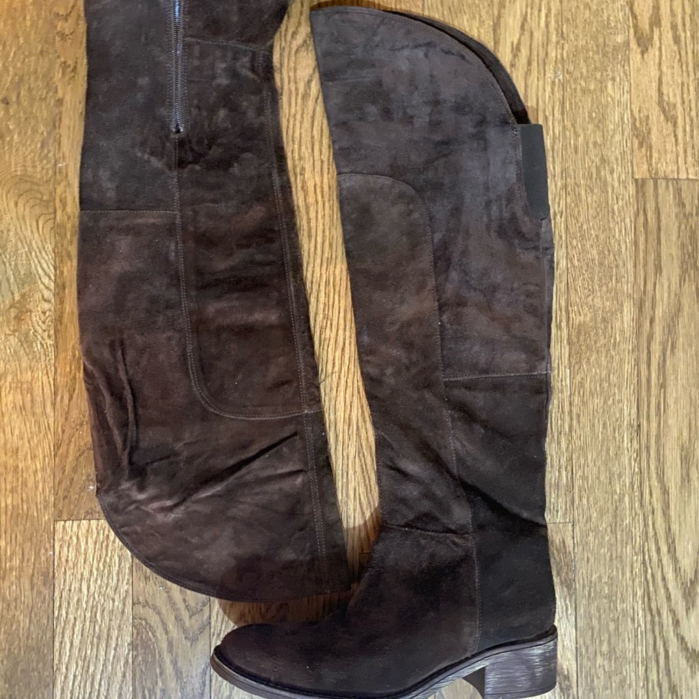 Nine West brown suede over the knee boot/7